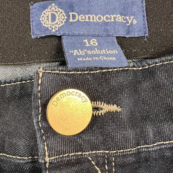 Democracy “Ab"solution® Ankle Skimmer Indigo Tummy Slimming Jeans Size 16 - Picture 5 of 14